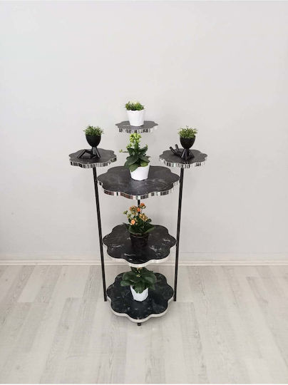 SteweHome Vază Decorativă Din Marmură Neagră Y90cm
