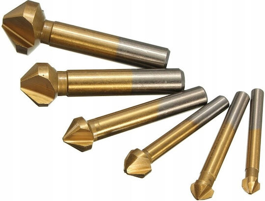 Falon-Tech Konkisches Bohrmaschine HSS mit Zylindrischem Bohrer Spitze für Metall 5-60mm