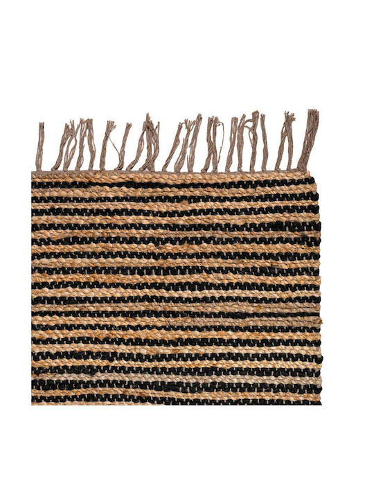 Fylliana Rectangular Jute Rug Black-Brown 120x180cm