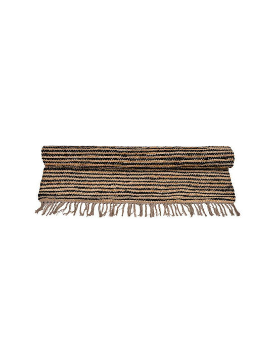 Fylliana Rectangular Jute Rug Black-Brown 120x180cm