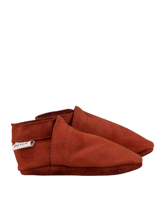 Baby Dutch Weiche Sohlenschuhe für Babys Orange Nubuk