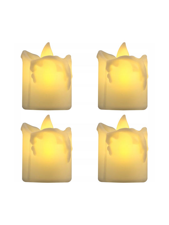 Vergionic Decorative Table Lamp LED Tealight 4pcs