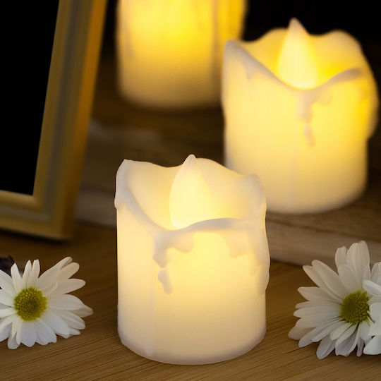 Vergionic Lămpi Decorative Pentru Masă LED Lumânăriță 4 Bucăți
