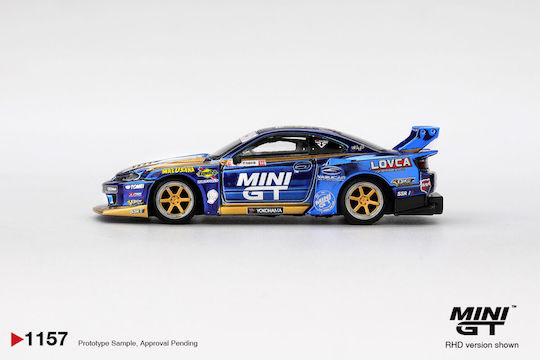 Car Model Macheta Nissan Silvia S15 Lb-super Silhouette #555 Team Mini GT Liberty Walk Formula Drift 2025 Scale 1:64 Mini GT MGT01157-R