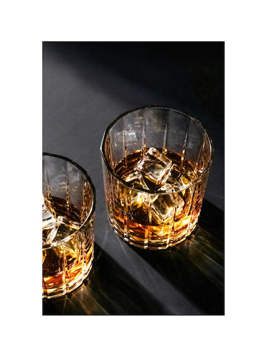 SteweHome Set of Cocktail/Drinking / Coffee/Freddo / Whiskey / Water / White Wine Crystal Glasses in White Colour 370ml 2 Pieces