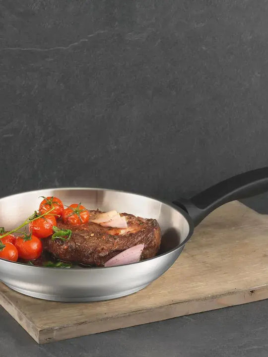 Kuhn Rikon Silver Star Stainless Steel Pan 24cm