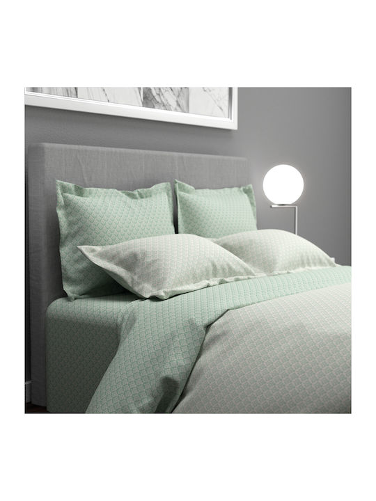 Charalambidis Textiles Κουβερλί Μονό από Βαμβάκι & Πολυεστέρα Πράσινο 160x220cm