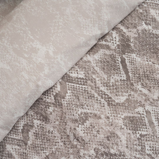 Charalambidis Textiles Шалтета Едноспално от Памук и Полиестер Бежово 160x220см