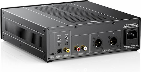 Fiio Warmer R2r Tube Dac Amp Fully Balanced 24-bit R2r Jj E88cc Tube Buffer Usb Optical Coaxial In Rca & Xlr Out Black
