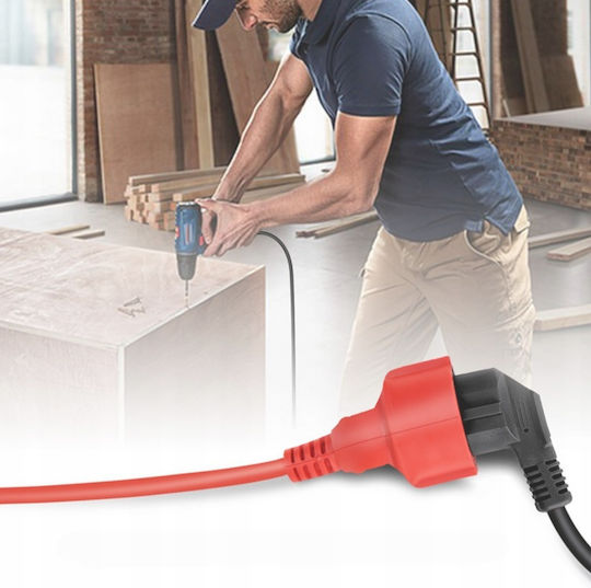 Extension Cable Cord 3 x 1.5mm²/30m Orange