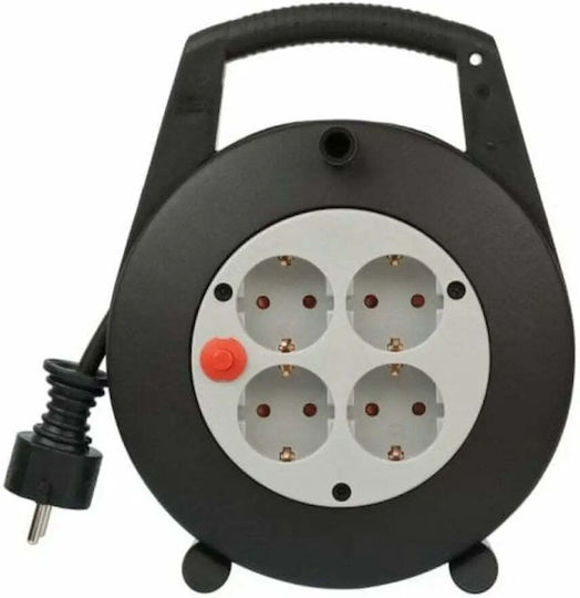 Brennenstuhl Cablu de prelungire Tip închis 4 locuri cu cablu de 5m Diametru 3 x 1.5mm² Neagră