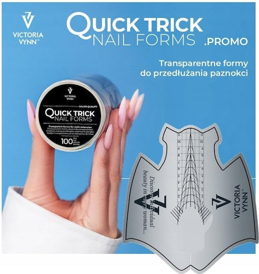 Victoria Vynn Quick Trick Шаблони За Удължаване На Нокти 400 Бр