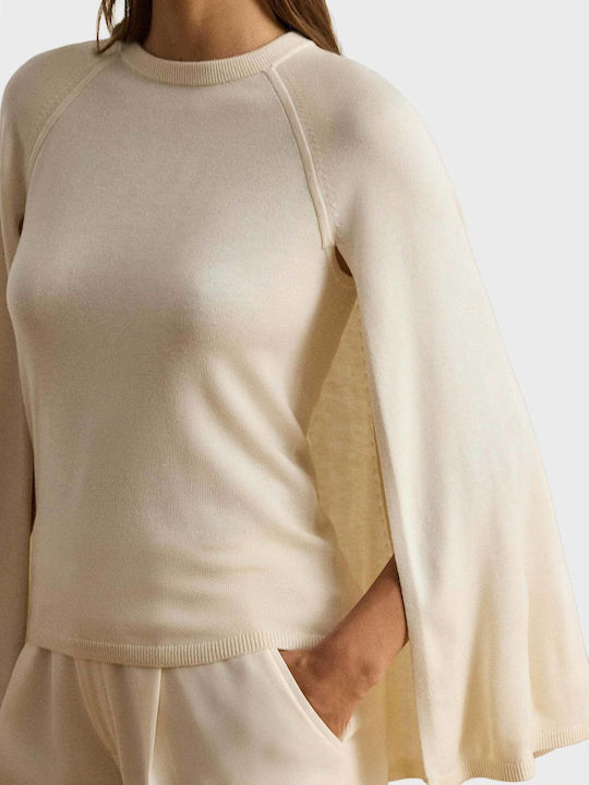 Crewneck Дамски Пуловер Cream