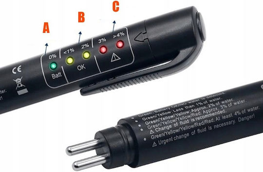 Bremsflüssigkeits-Testgerät Mit LED Punkt 3 4 5 5.1 Mit Batterie