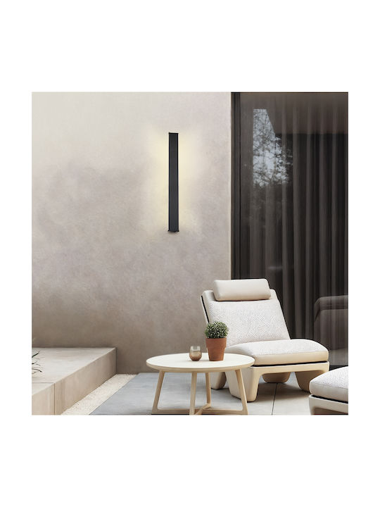 Viokef Arizona Wall Lamp with Integrated LED and Warm White Light Black 90x90x90cm