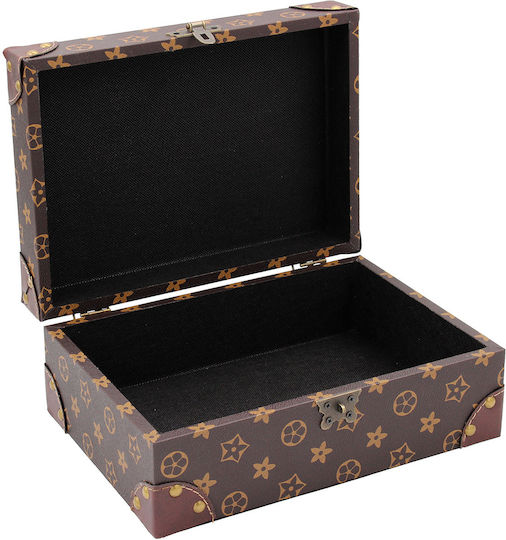 Keskor Kunststoff Aufbewahrungsbox mit Deckel Braune 27x20x11cm