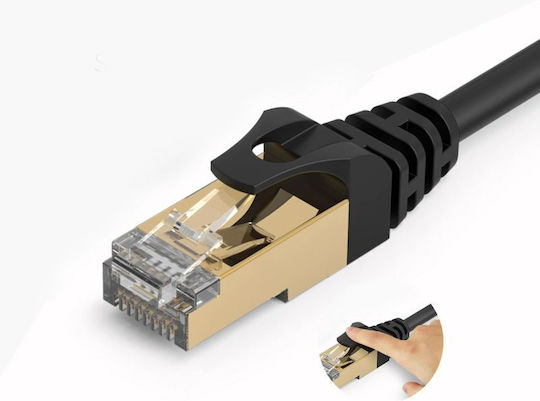 Orico Direct Attach Copper Cat.7 (10Gbps) Καλώδιο Δικτύου Ethernet εξωτερικού χώρου 1m Μαύρο