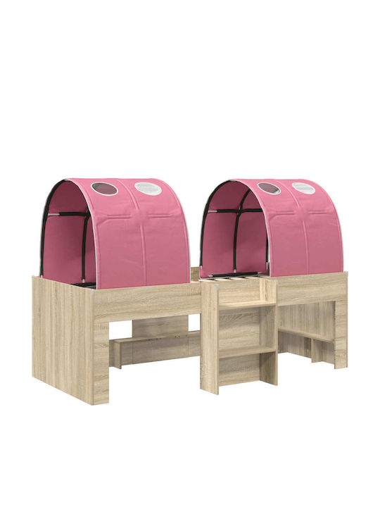 Pat pentru copii Semi Dublu Bej pentru Saltea 203x111cm
