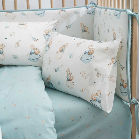 Vesta Home Комплект Детски чаршафи За Количка Памучни Бели 70x125см 3бр