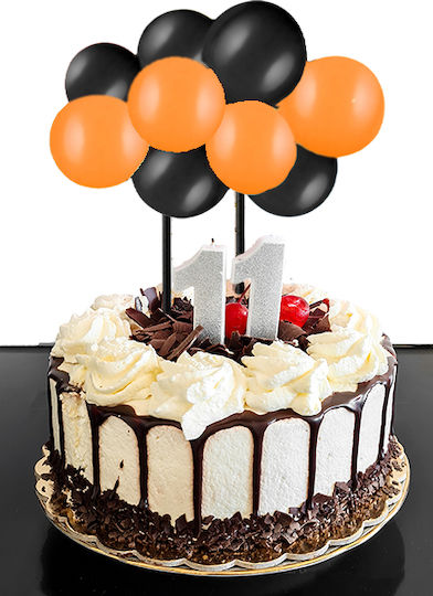 Black Orange Halloween Balloon Topper