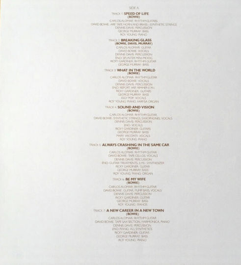 David Bowie Low Vinyl