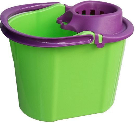 Nektarplast Mop Bucket with Wringer Plastic Capacity 18lt Green
