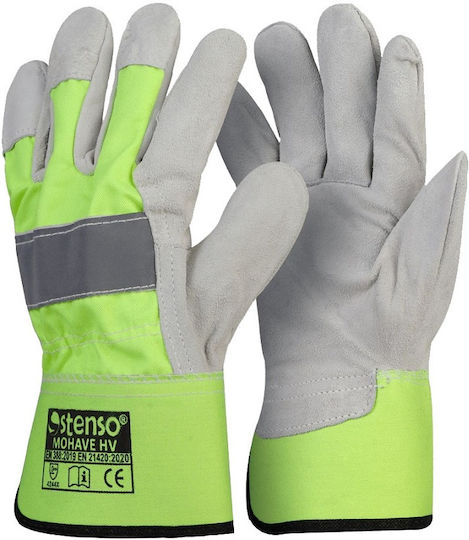 Stenso Mohave HV Gloves for Work Leather-Cotton 1pcs