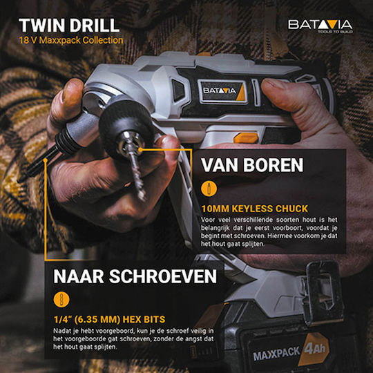Batavia Akku-Schraubenzieher 18V