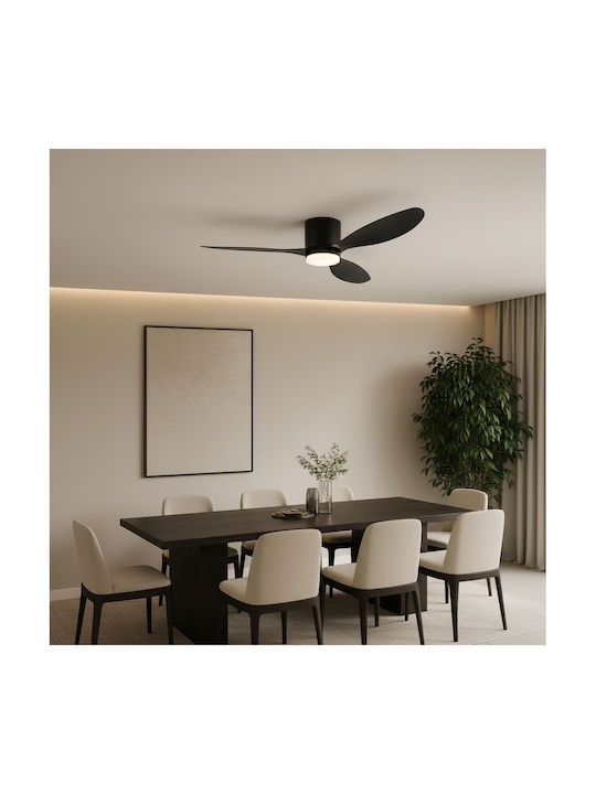 Alista Home Plafonieră de Tavan Neagră cu LED Integrat și Telecomandă