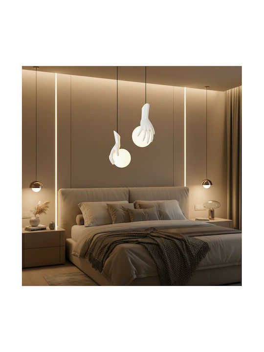 Alista Home White Pendant Ceiling Light 13x120cm