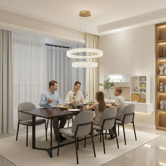 Alista Home LED Lumini Suspendate Auriu 60x60cm