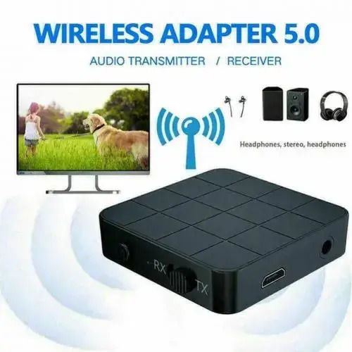 2in1 Bluetooth 5.0 Transmitter Receiver Tv Car Wireless Stereo Adapt Deco Ελαφρύς Ασύρματος Πομπός Δέκτης Ήχου Bluetooth
