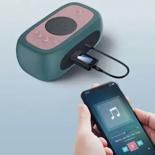 Oem 2-in-1 Wireless Usb Bluetooth Audio Transmitter Receiver Aux Jack Lcd Wireless Music Adapter