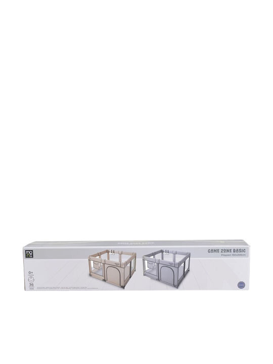 Moni Πάρκο με Στρώμα Μπεζ 200x150cm