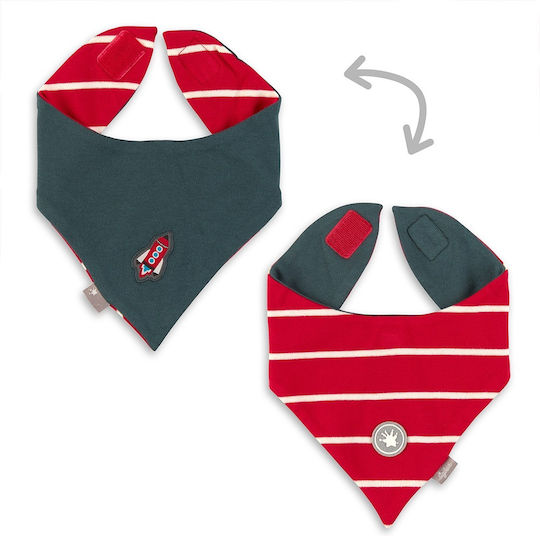 Sigikid Bandană Material Textil Albastră / Roșie Cu Dungi