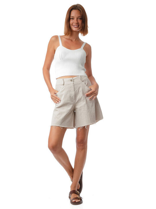 Damen Bermudas Beige