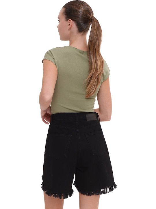 Sac & Co Bermude Denim Negre Pentru Femei