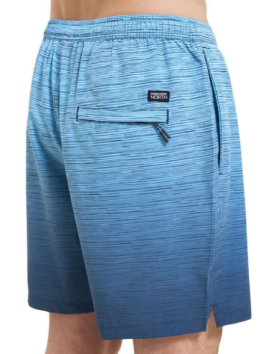 Men's Swimwear Shorts Wavy Ocean Blue