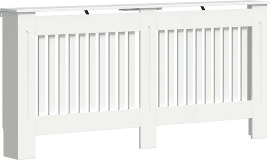 vidaXL MDF Heizkörperabdeckung Weiß 172x19x81.5cm