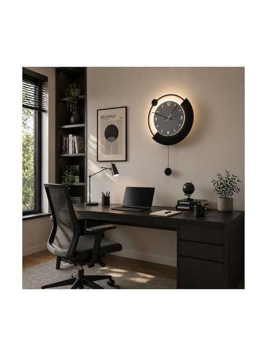 Alista Home Ceas de Perete Negru Ø30cm