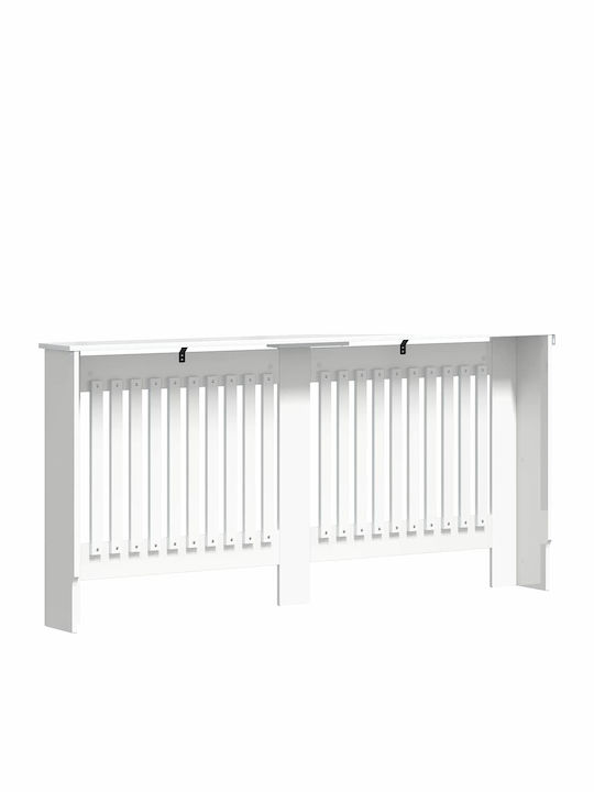 vidaXL Husă pentru radiator din MDF Alb 172x19x81.5cm