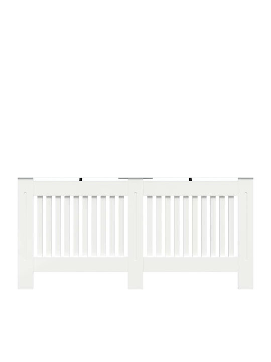 vidaXL Husă pentru radiator din MDF Alb 172x19x81.5cm