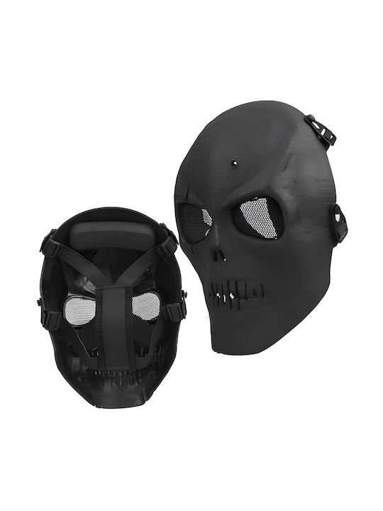 Mască-cască Neagră Resteq Airsoft Motociclete Halloween