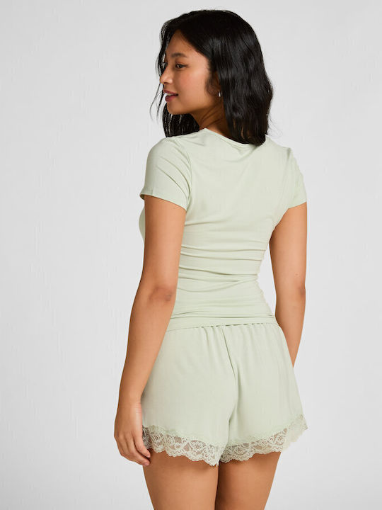 Hunkemöller Summer Women's Pyjama Set Green Hunkemöller Summer Women's Pyjama Set Green