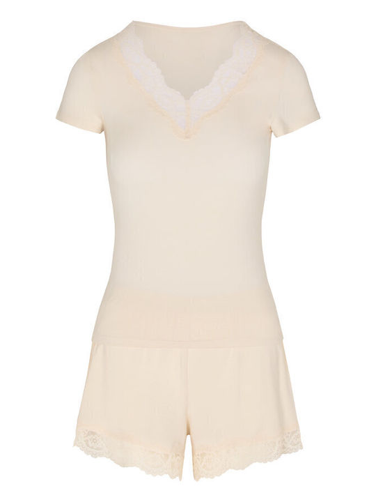 Hunkemöller Summer Women's White Pyjama Set
