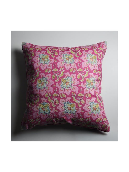 Oxygen Калъф За Възглавница Eco Text Fabric Розов 45x45см