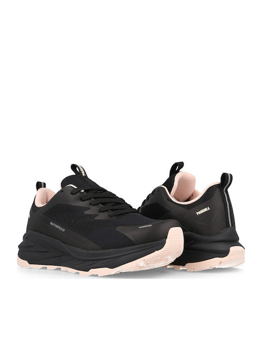 Γυναικεία Ανατομικά Sneakers Μαύρο - Ροζ