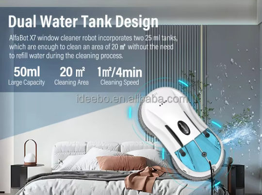 Fenstersauger Roboter Elektrisch 80W Weiß
