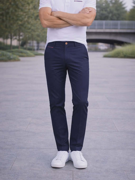 Παντελόνι Chino σε Slim Εφαρμογή Μπλε