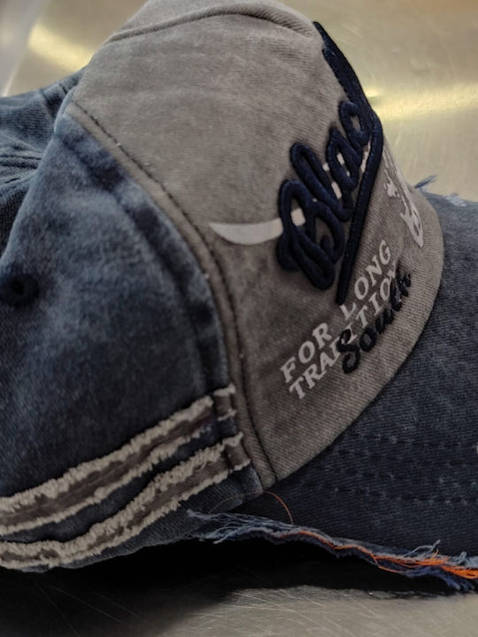 Jockey Cap Black Rebel Grey